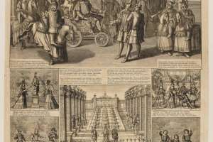 15. Nicolas Bonnart inc., Le Triomphe d’Arlequin Jason Comédie Burlesque, incisione, 1685, Parigi, Bibliothèque Nationale de France, Département des Estampes et de la Photographie