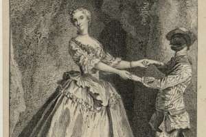 22. Nicolas Lancret dis., Laurent Cars inc, Zanetta Rosa Benozzi (Silvia) e Tommaso Antonio Visentini, incisione, post 1731, Parigi, Bibliothèque de l’Institut National d’Histoire de l’Art, Collections Jacques Douce